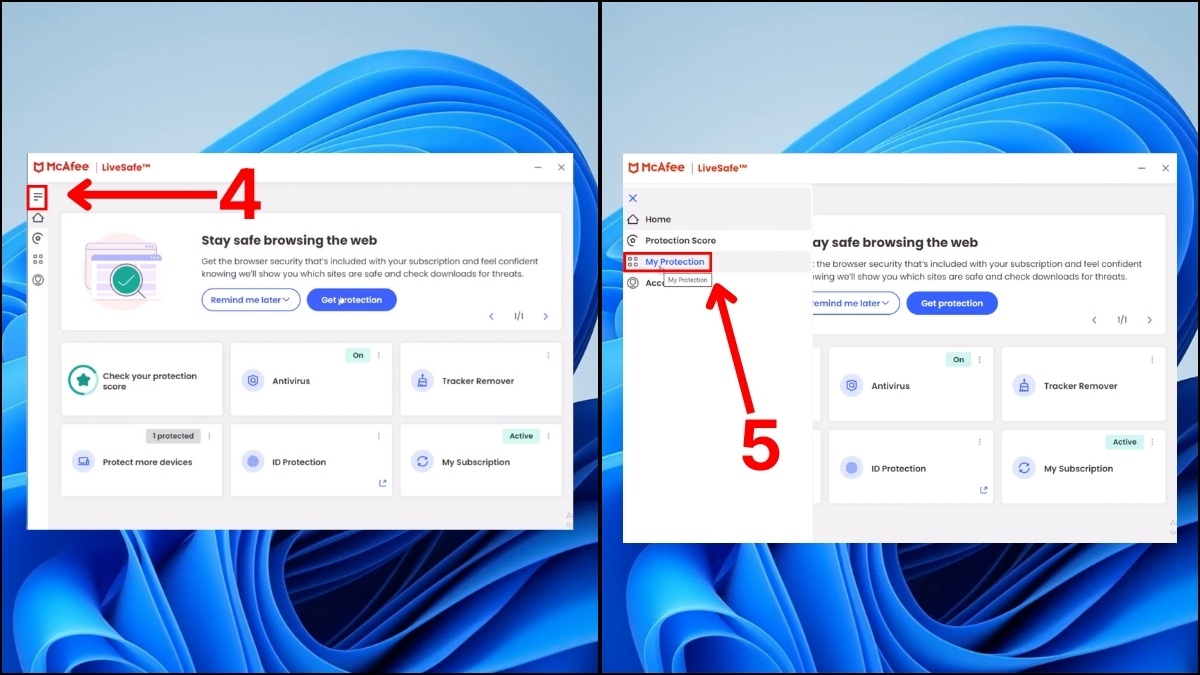 Cách tắt McAfee trên Win 11 tạm thời bước 2