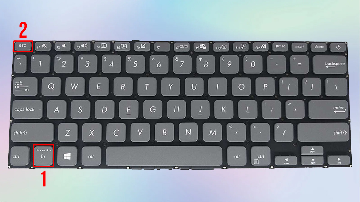 Cách tắt phím Fn trên laptop ASUS bằng Fn Lock bước 1