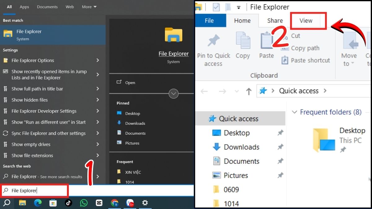 Tắt quảng cáo trên Win 10 trong File Explorer bước 1