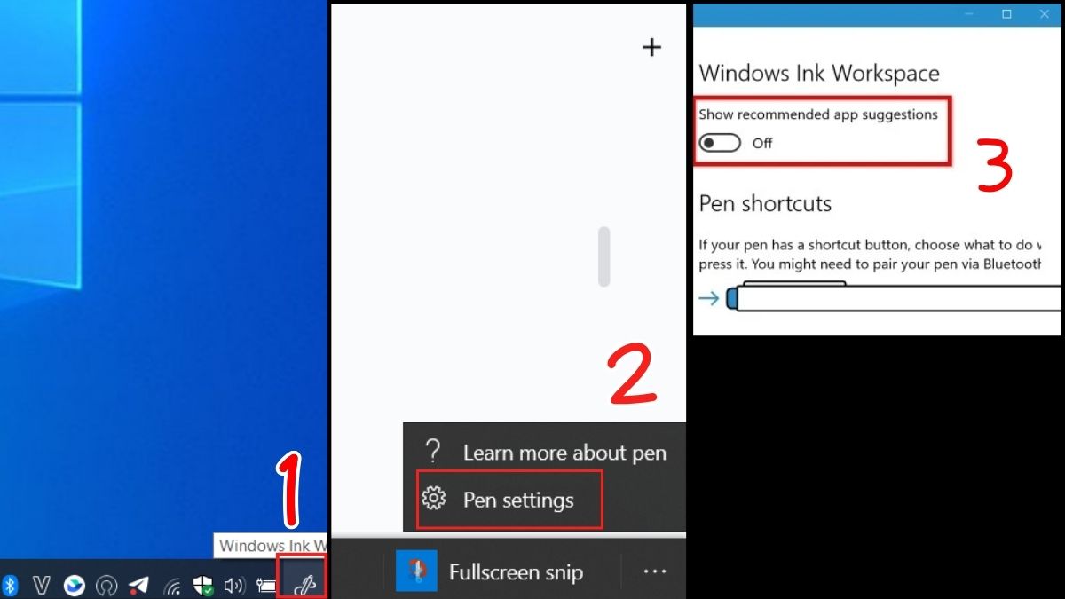 Tắt quảng cáo trên Win 10 Windows Ink Workspace