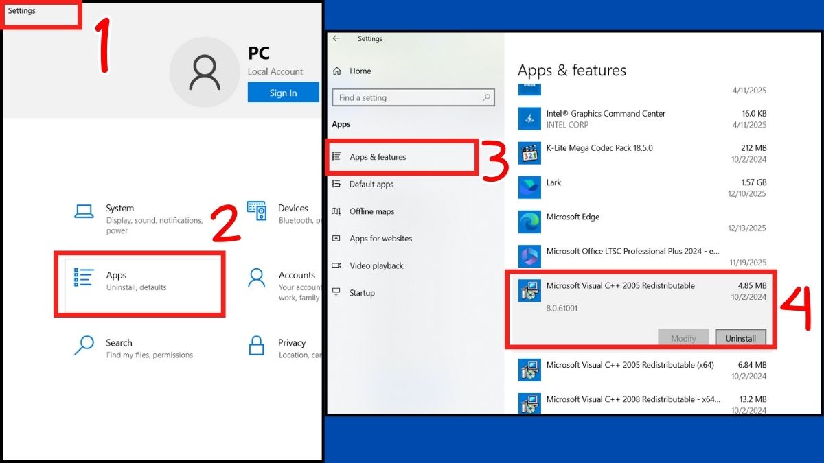 Gỡ cài đặt ứng dụng được cài sẵn không cần thiết