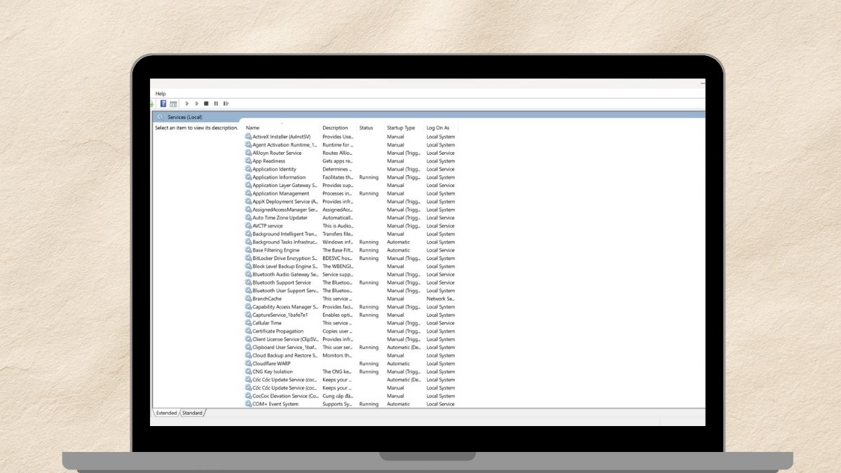 Danh sách service không cần thiết Win 10 có thể tắt an toàn