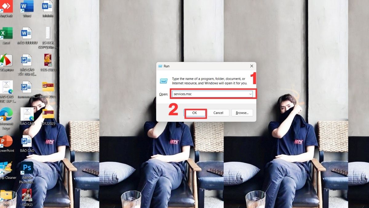 Tắt service không cần thiết Win 10 bằng Services.msc bước 1