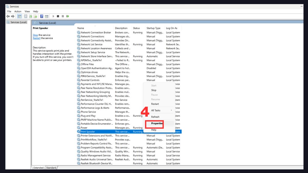 Tắt service không cần thiết Win 10 bằng Services.msc bước 3
