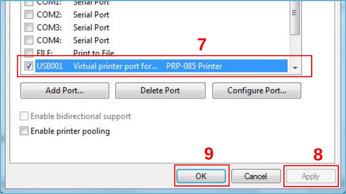 Cách tắt tính năng Print to File Win 10 trong Devices and Printers bước 5