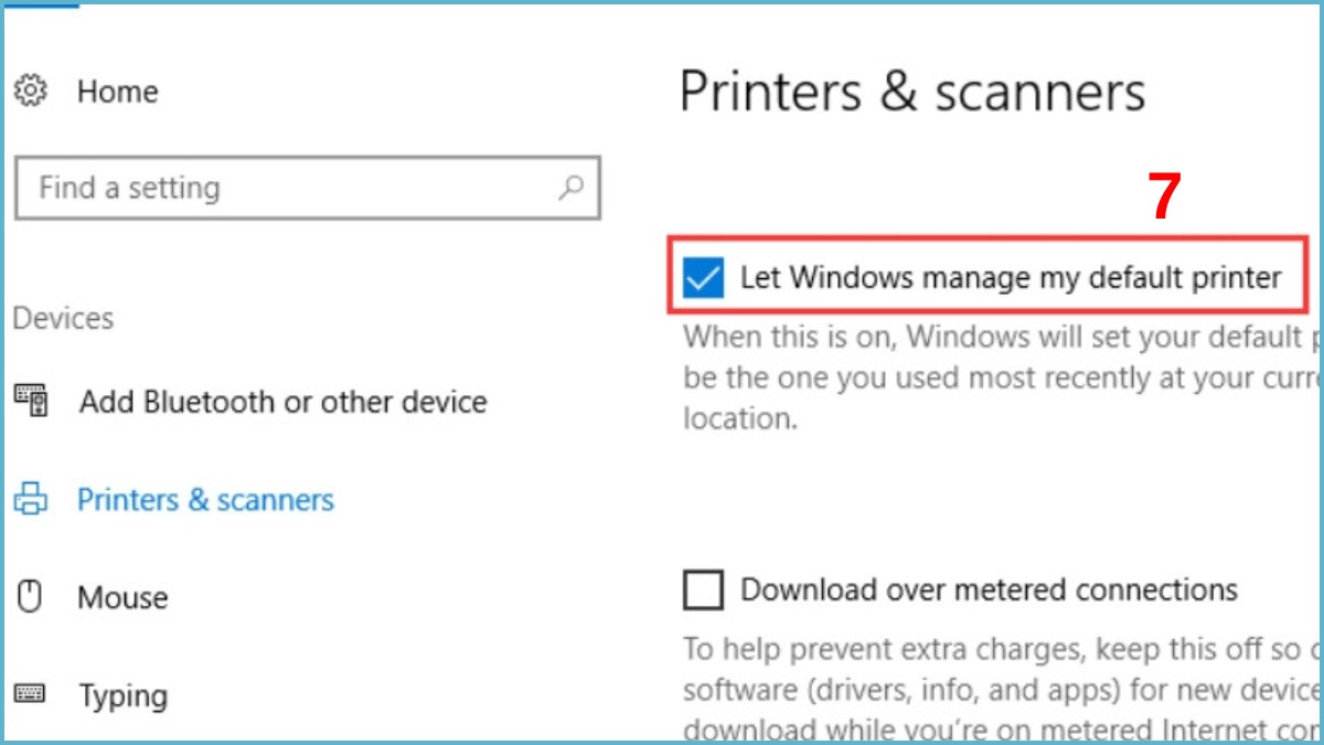 Cách tắt tính năng Print to File Win 10 trong Setting bước 3