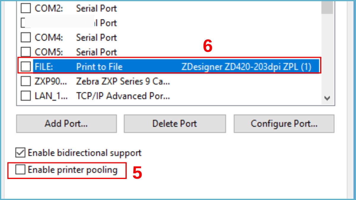 Cách tắt tính năng Print to File Win 10 trong Devices and Printers bước 4