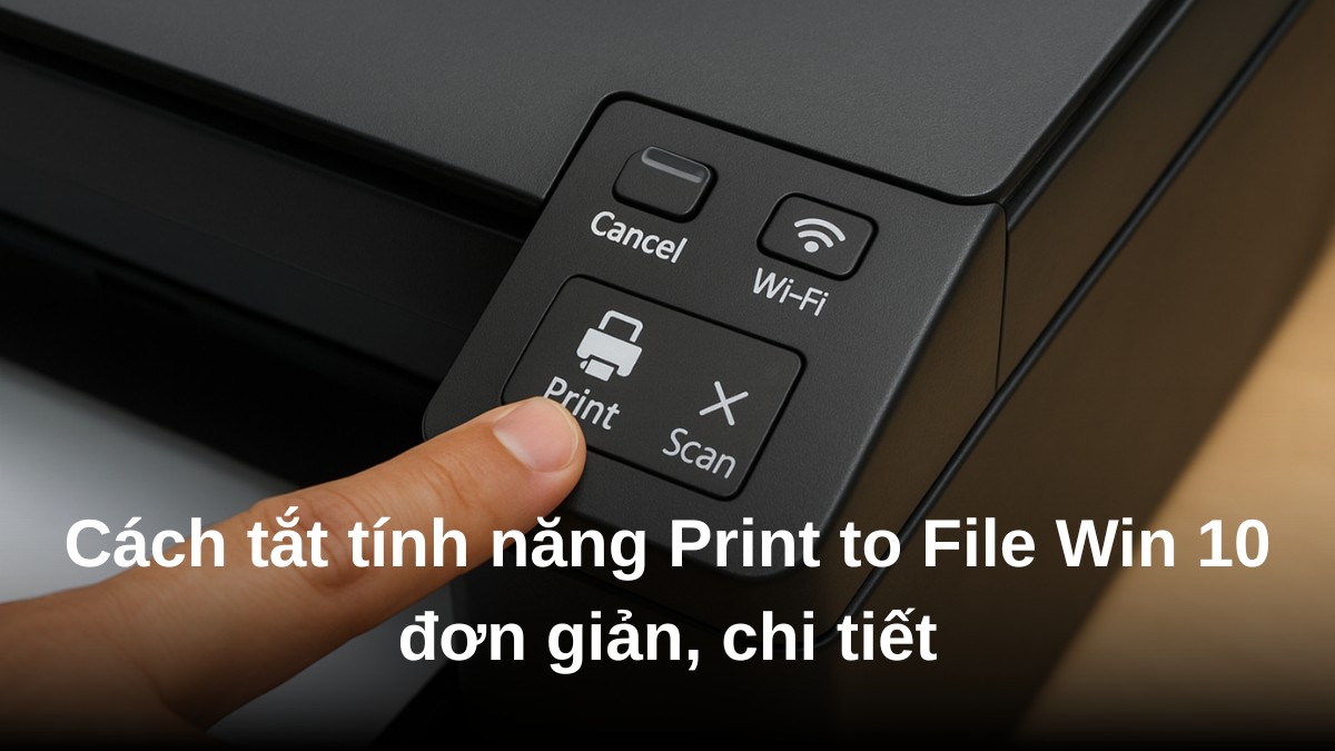 Cách tắt tính năng Print to File Win 10 đơn giản, chi tiết