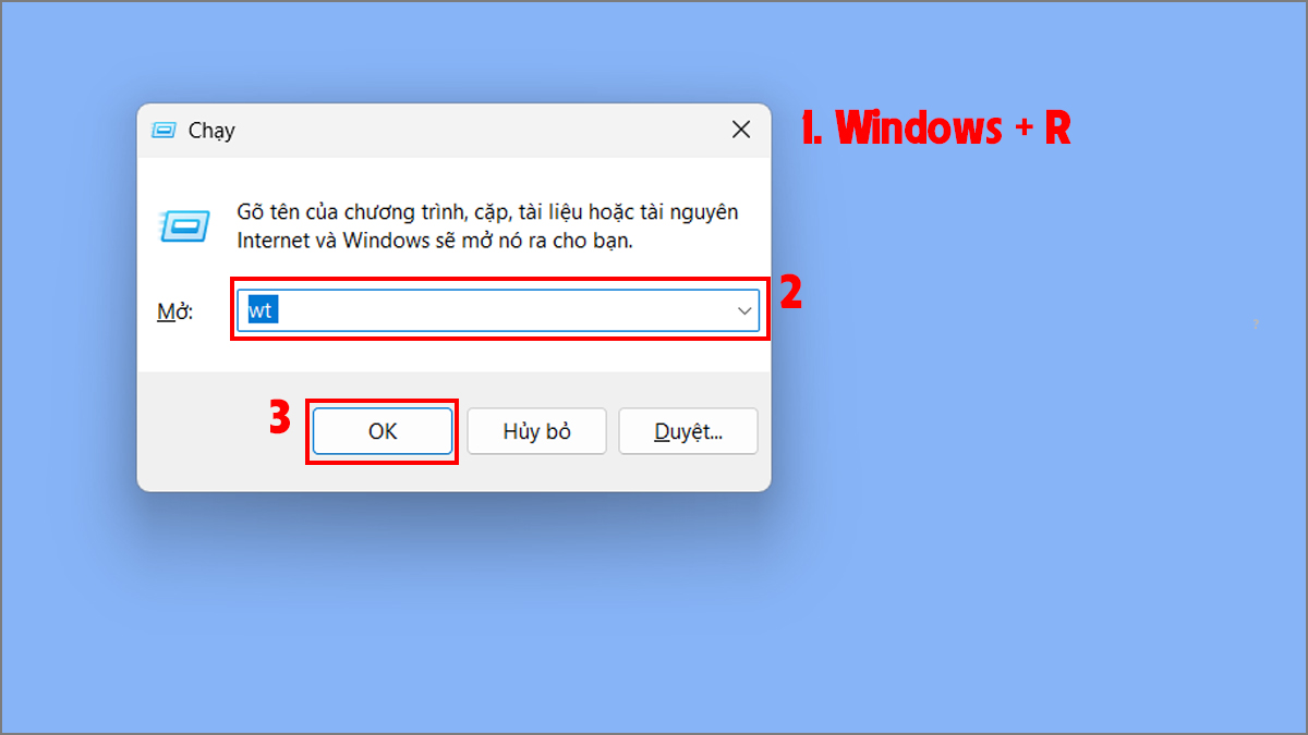 Cách mở Terminal trên Windows