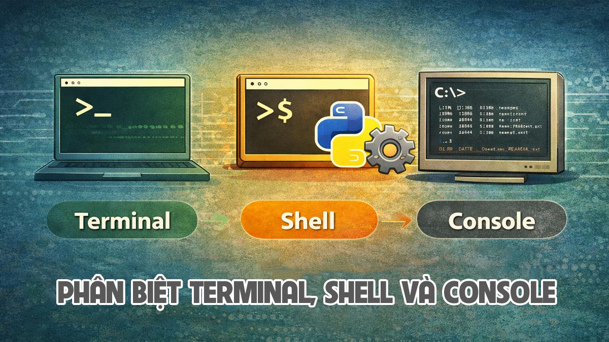Phân biệt Terminal, Shell và Console