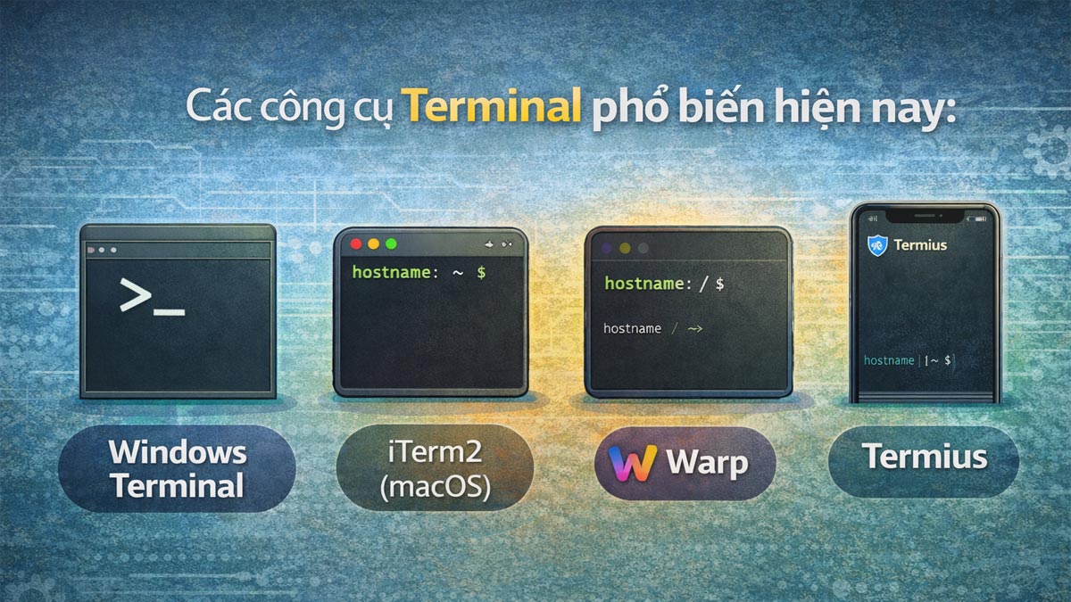 Các công cụ Terminal phổ biến hiện nay