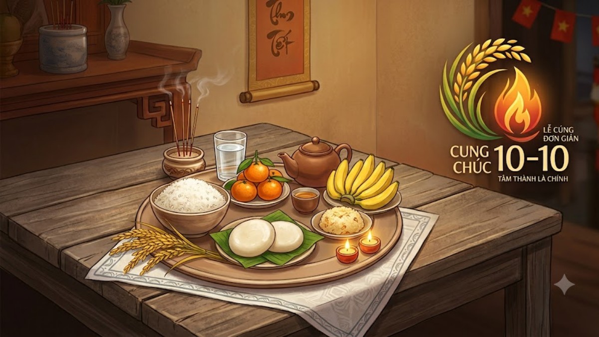 Cách chuẩn bị mâm cúng Tết 10/10