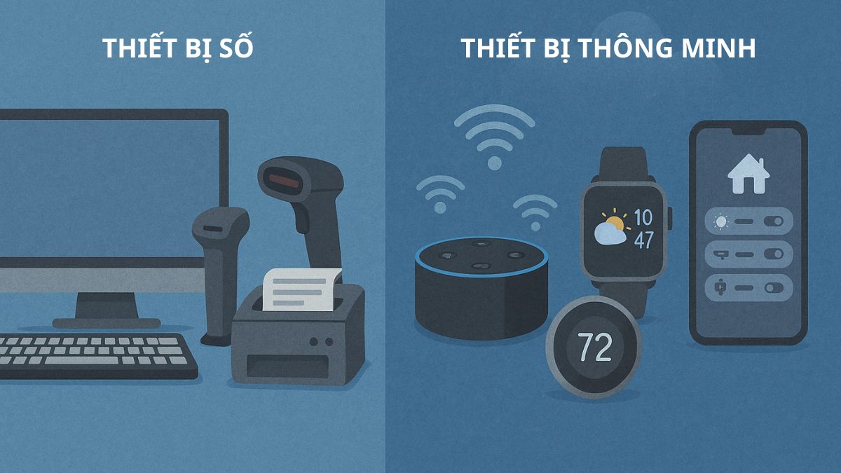 Thiết bị số và thiết bị thông minh khác nhau như thế nào?