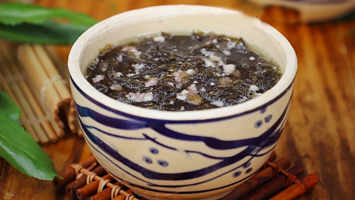 thịt xay làm món gì ngon: Canh rong biển thịt xay
