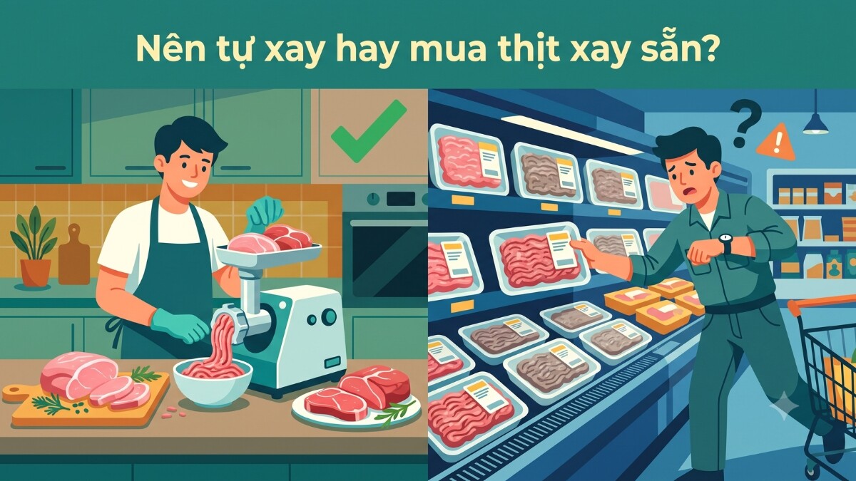 Mẹo chọn thịt xay tươi ngon để chế biến món ăn