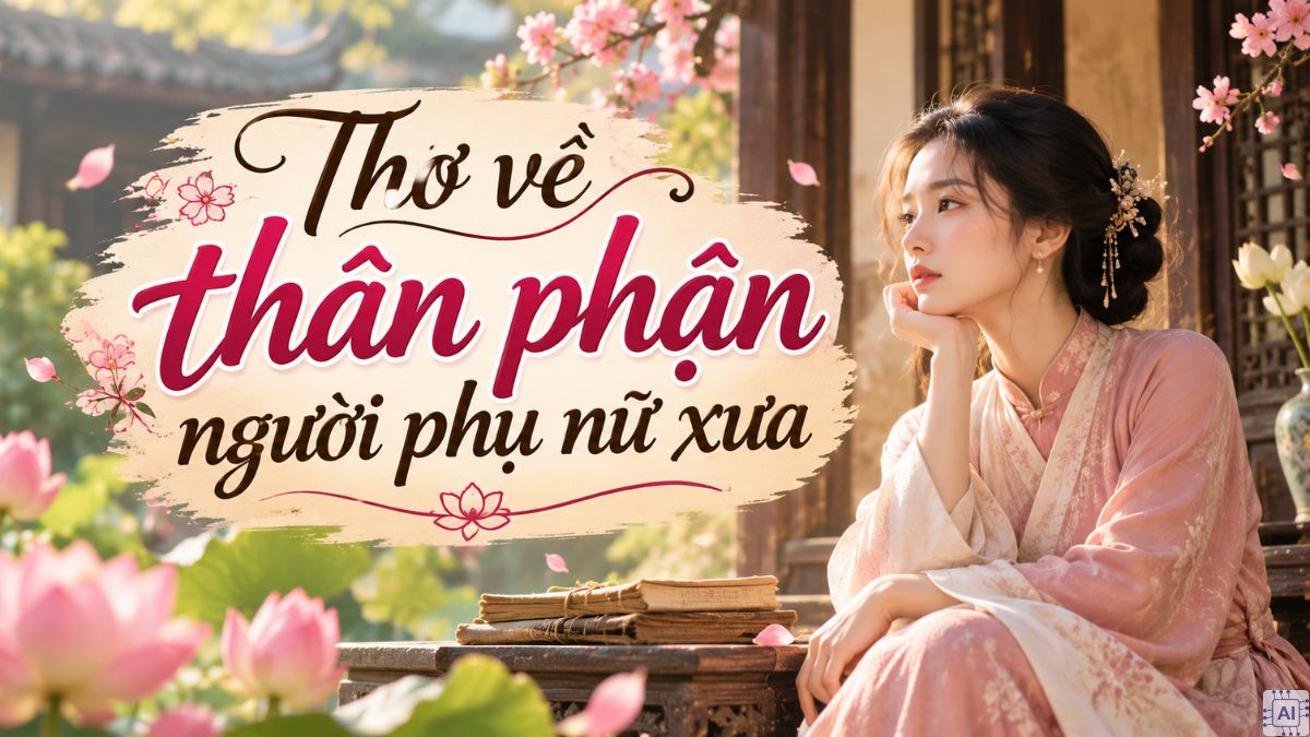 Câu thơ ngắn về thân phận người phụ nữ xưa