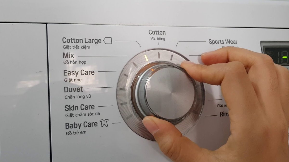 Thời gian giặt máy giặt LG cửa trước