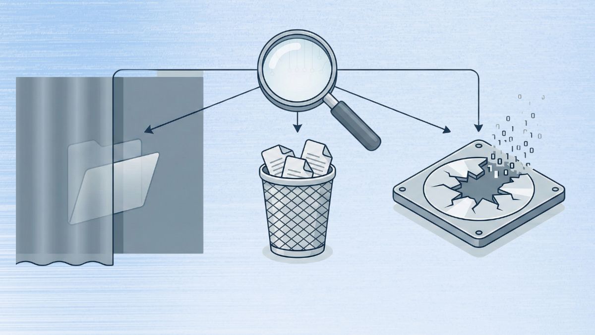 Cách tìm file bị mất trong máy tính: Xác định file bị mất hay bị ẩn