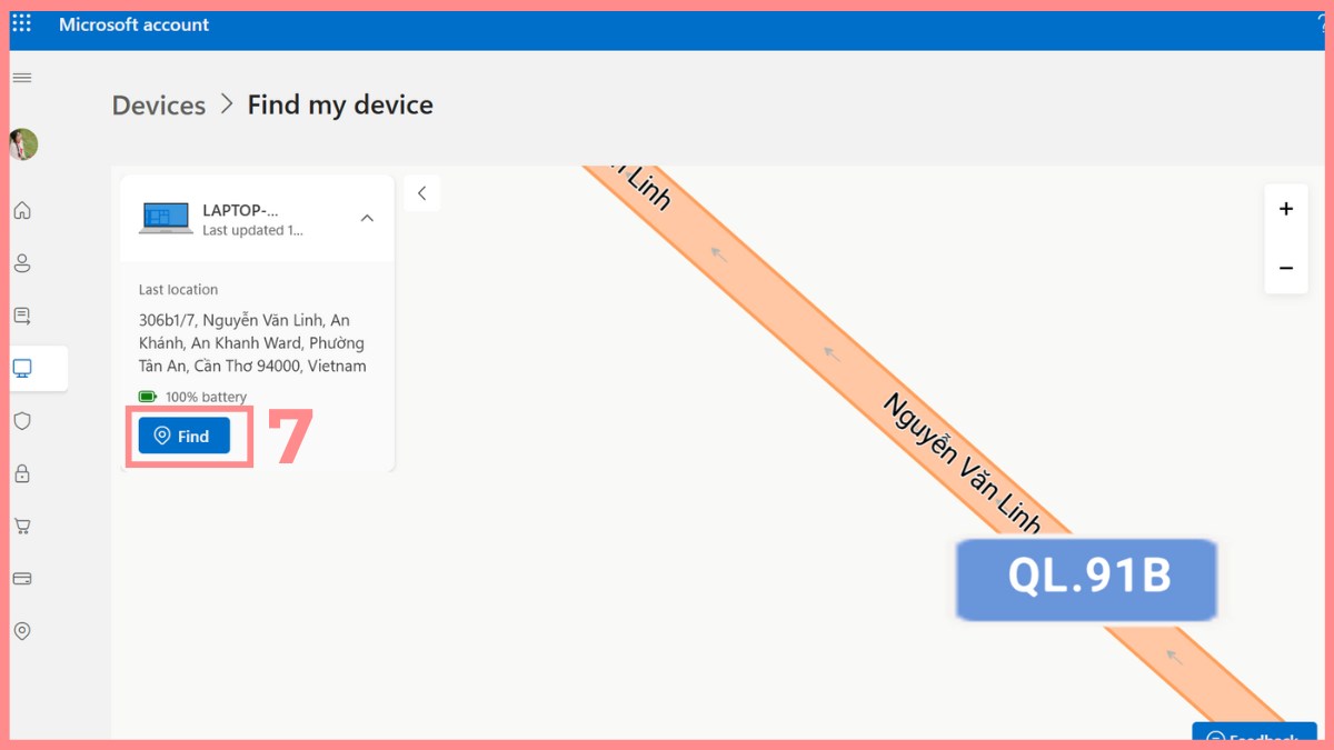 Cách tìm laptop Windows bằng Find My Device bước 3