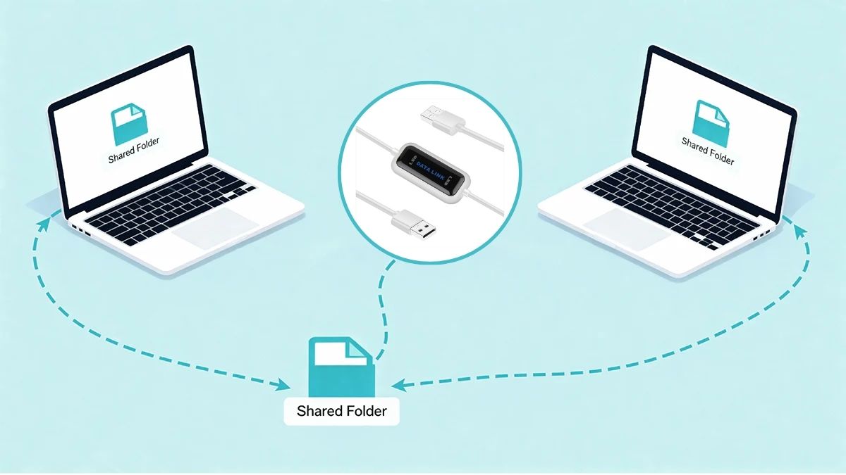 Lưu ý khi truyền dữ liệu giữa 2 máy tính bằng cáp USB