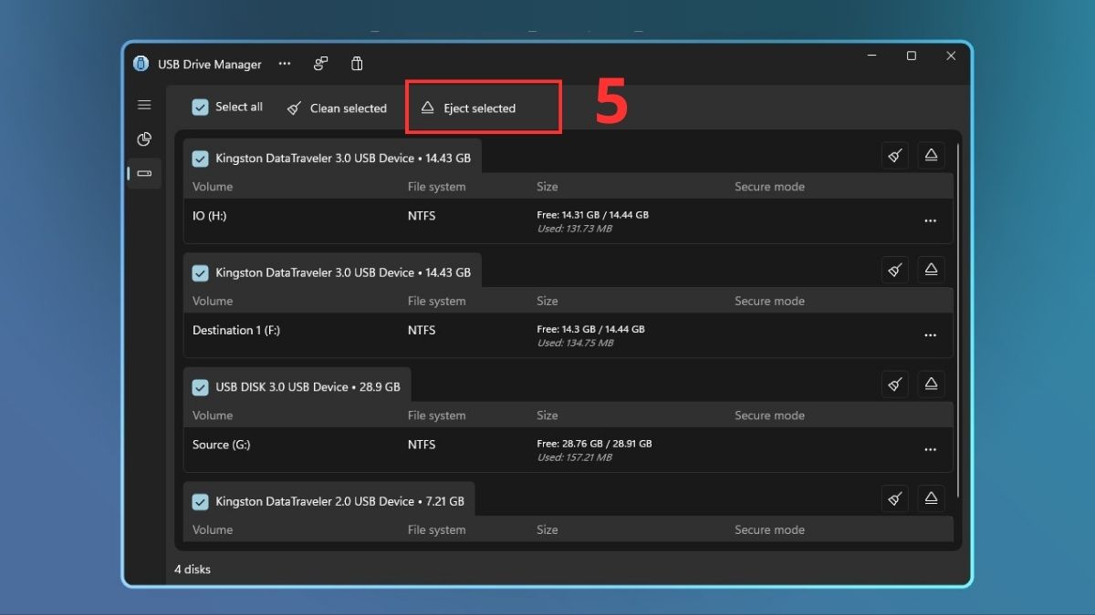 Cách truyền dữ liệu giữa 2 máy tính bằng cáp USB bước 5