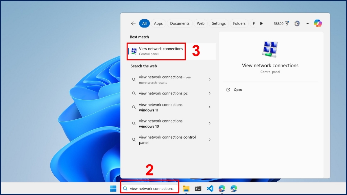 Truyền dữ liệu giữa 2 máy tính bằng dây cáp LAN bước 2