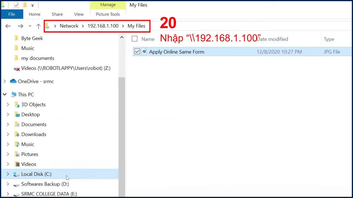 Truyền dữ liệu giữa 2 máy tính bằng dây cáp LAN bước 5