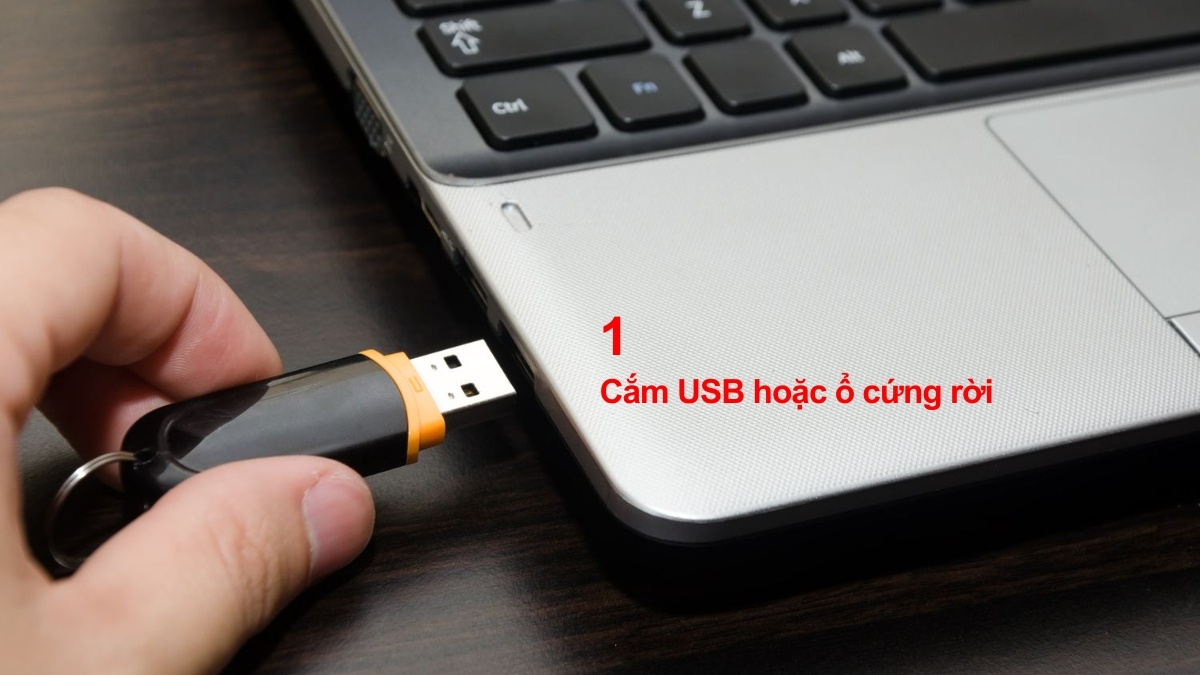 Truyền dữ liệu giữa 2 máy tính qua USB bước 1