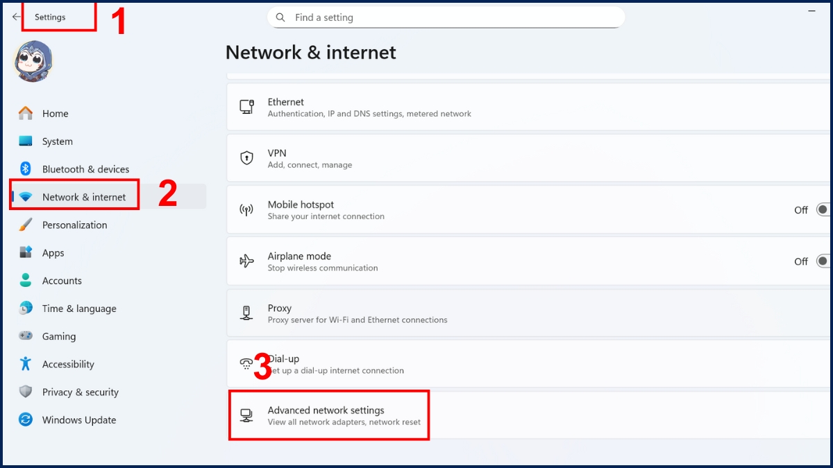 Truyền dữ liệu giữa 2 máy tính qua mạng WiFi bước 1
