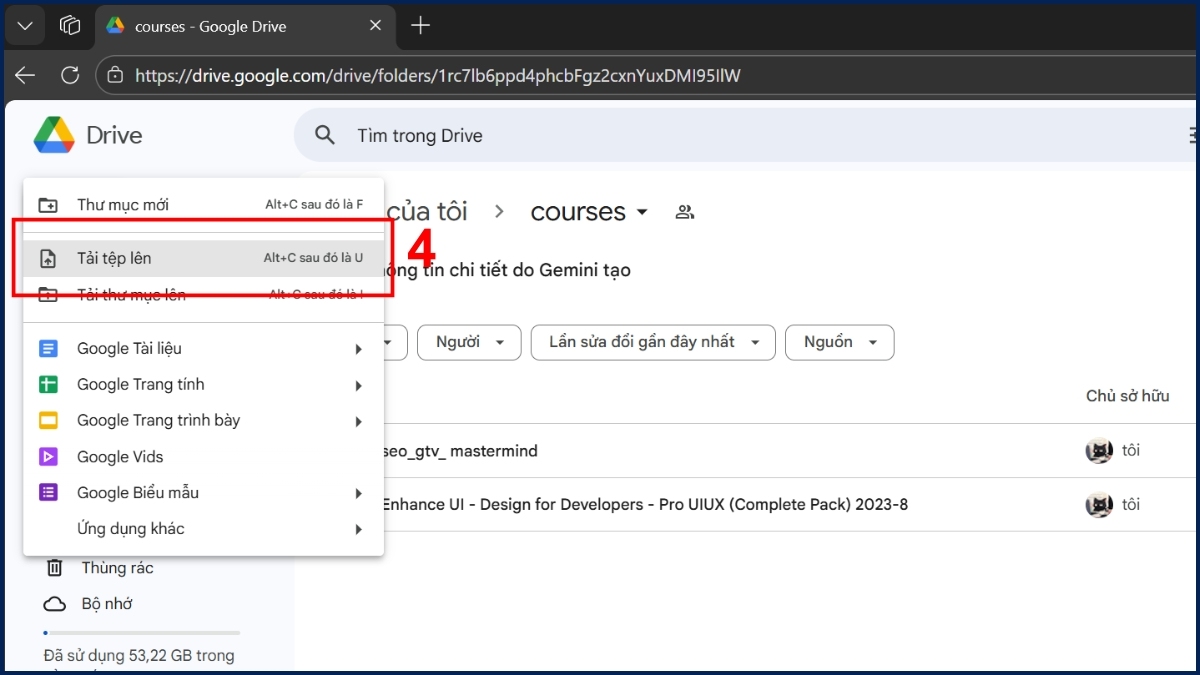 Truyền dữ liệu giữa 2 máy tính qua dịch vụ lưu trữ đám mây bước 2