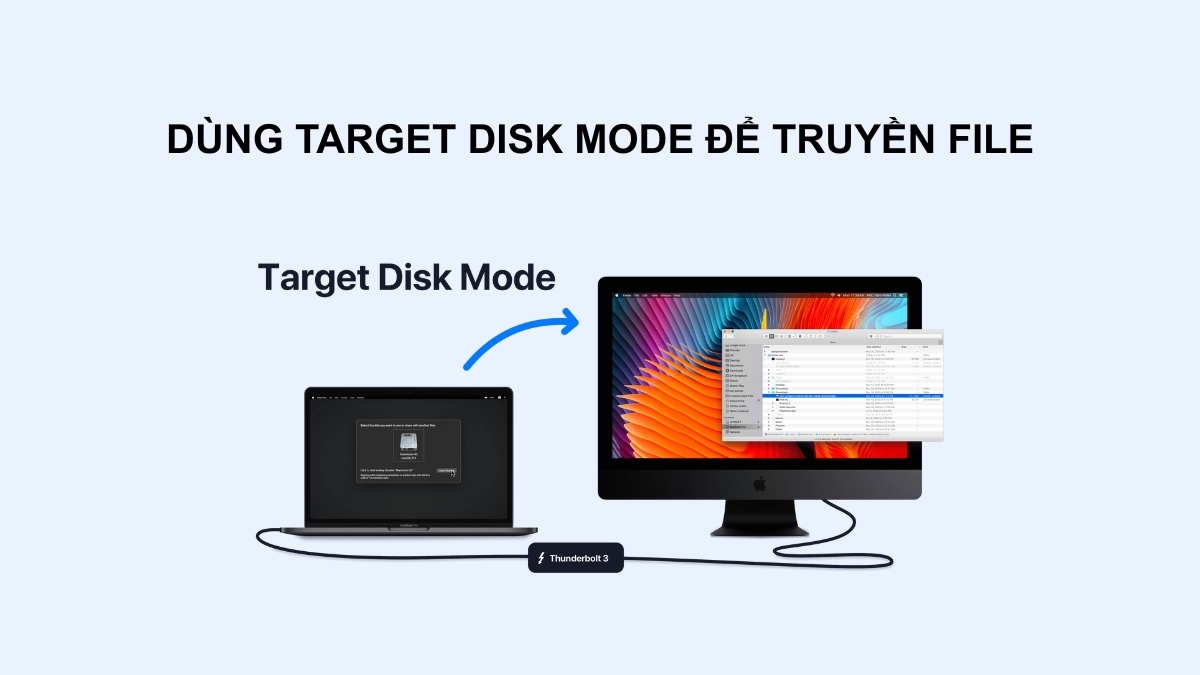 Cách truyền dữ liệu giữa 2 máy tính MacBook cách 1