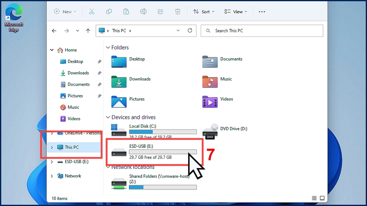 Truyền dữ liệu giữa 2 máy tính qua USB bước 3