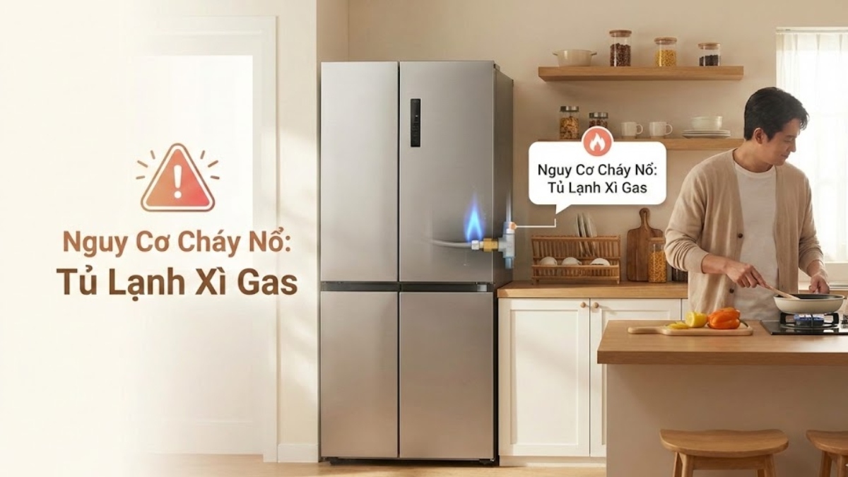 Tủ lạnh bị xì gas có nguy hiểm không: Cháy nổ