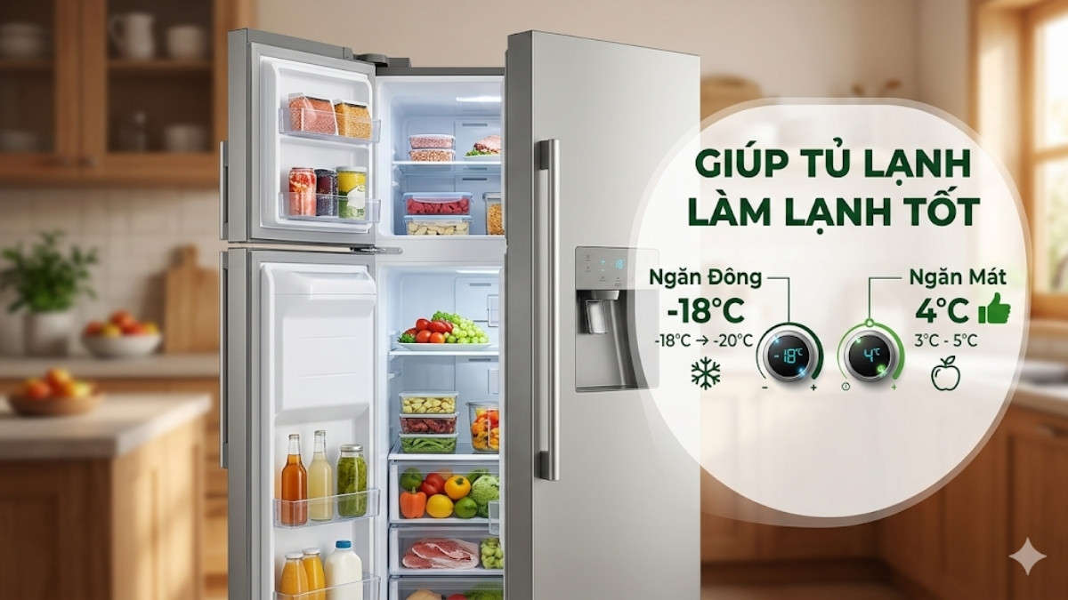 Cách khắc phục tủ lạnh làm lạnh kém tại nhà
