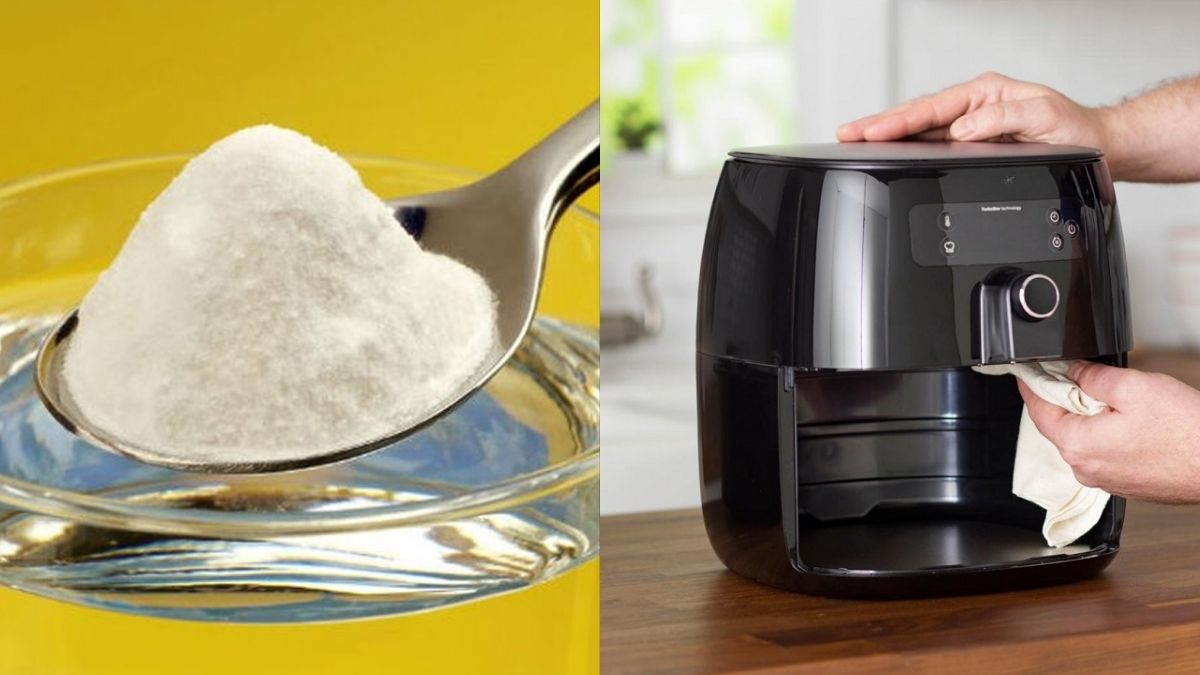 Khử mùi nồi chiên không dầu mới mua bằng baking soda