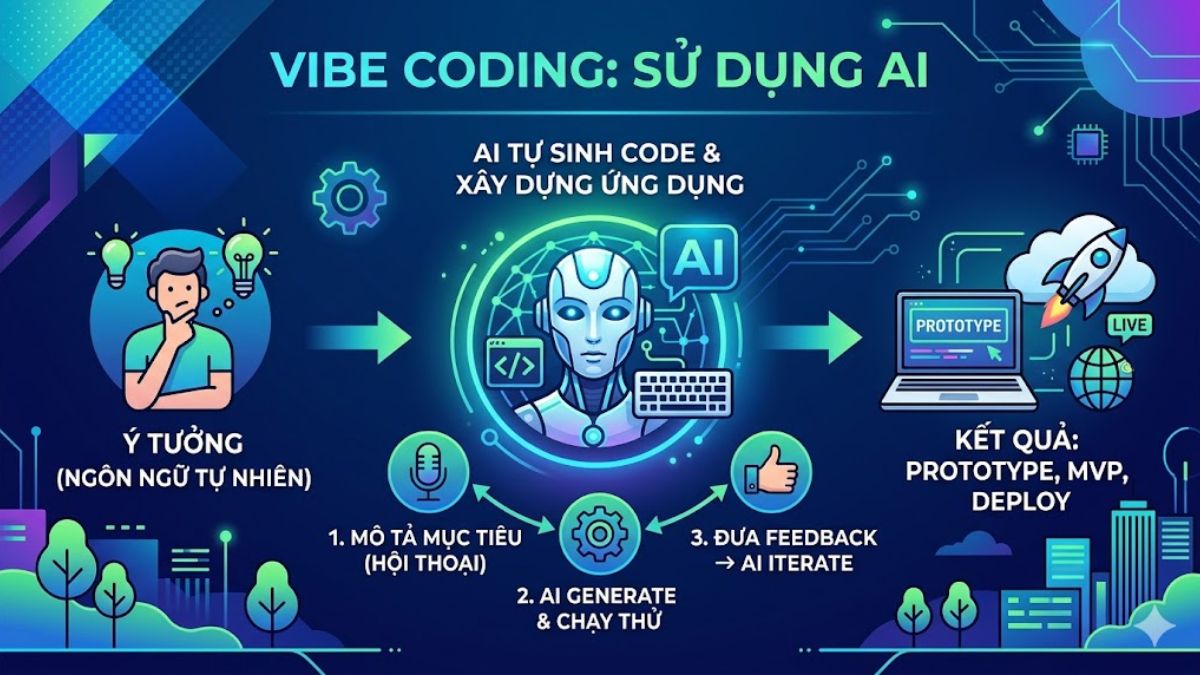 Vibe Coding sử dụng AI tự sinh ra code