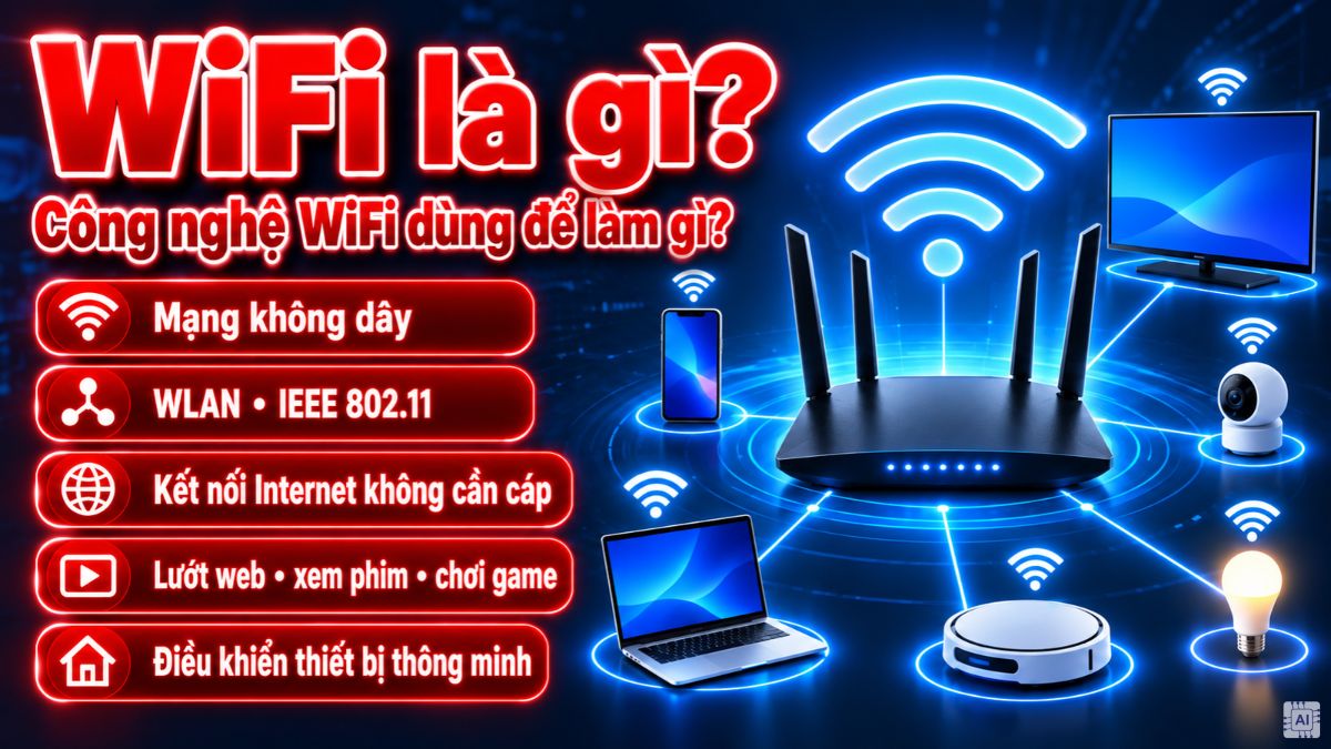 WiFi là gì? Công nghệ WiFi dùng để làm gì?