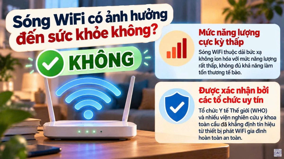 Sóng WiFi có ảnh hưởng đến sức khỏe không?