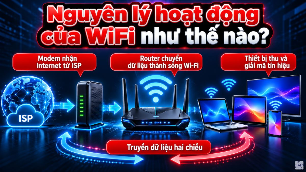 Nguyên lý hoạt động của WiFi như thế nào?