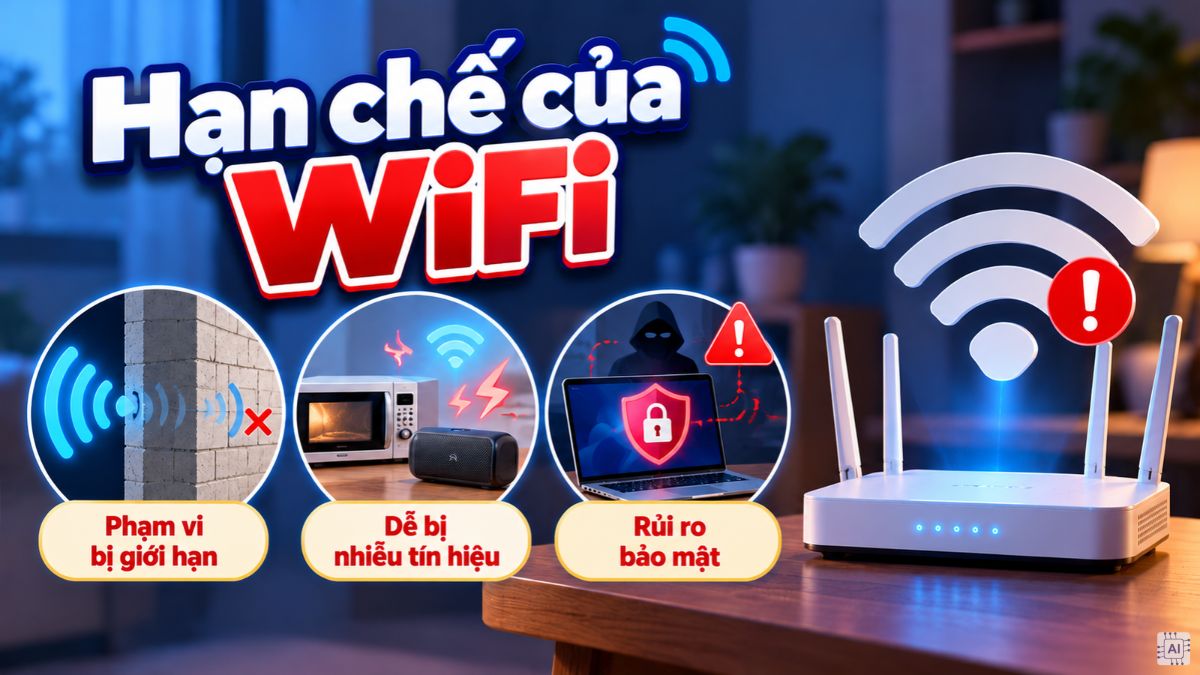 hạn chế wifi