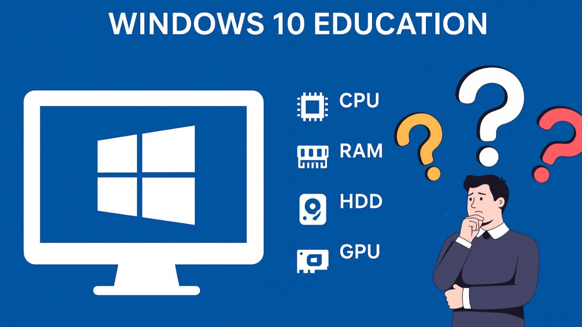 Yêu cầu cấu hình Win 10 Education
