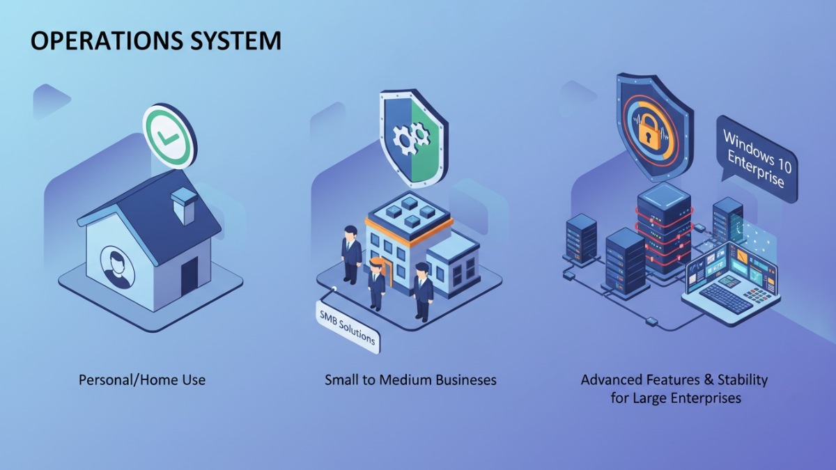 So sánh Win 10 Enterprise với các phiên bản khác