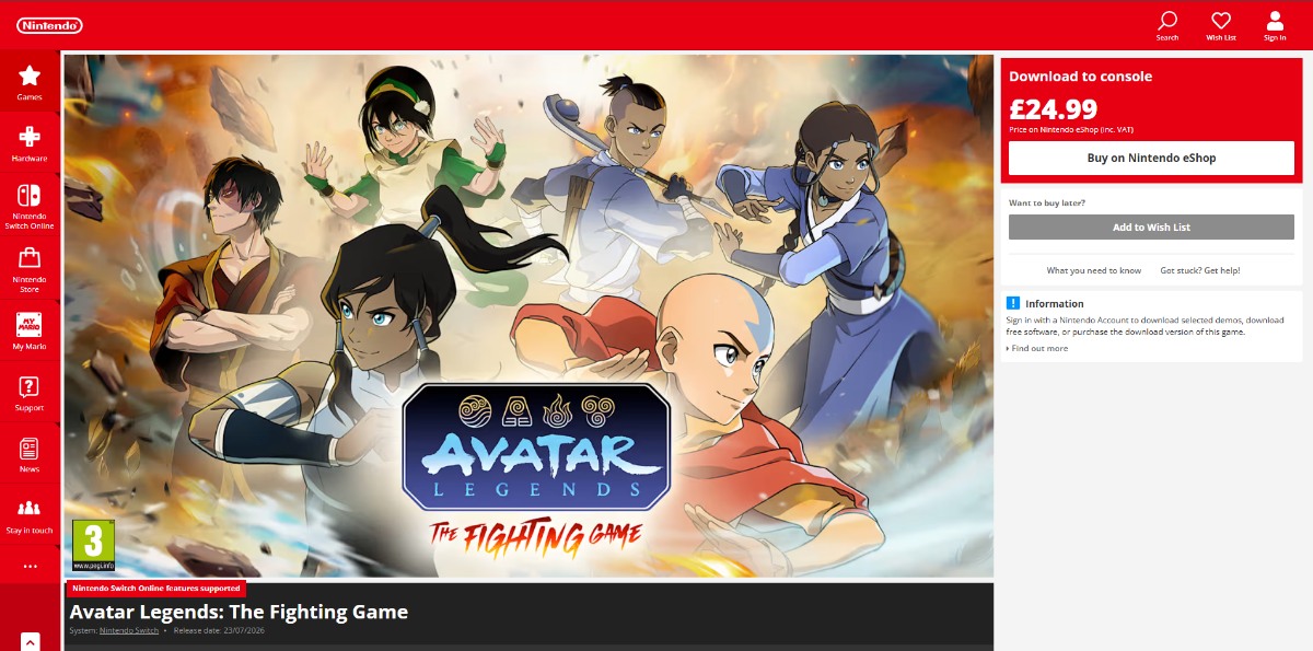 Avatar Legends: The Fighting Game