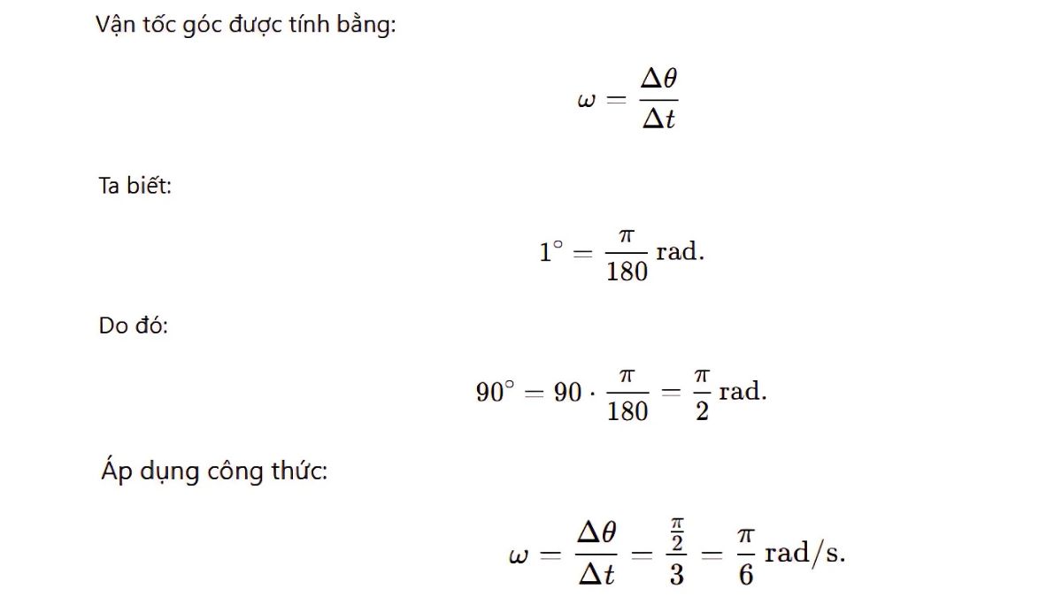 Bài tập 3 áp dụng công thức tính vận tốc