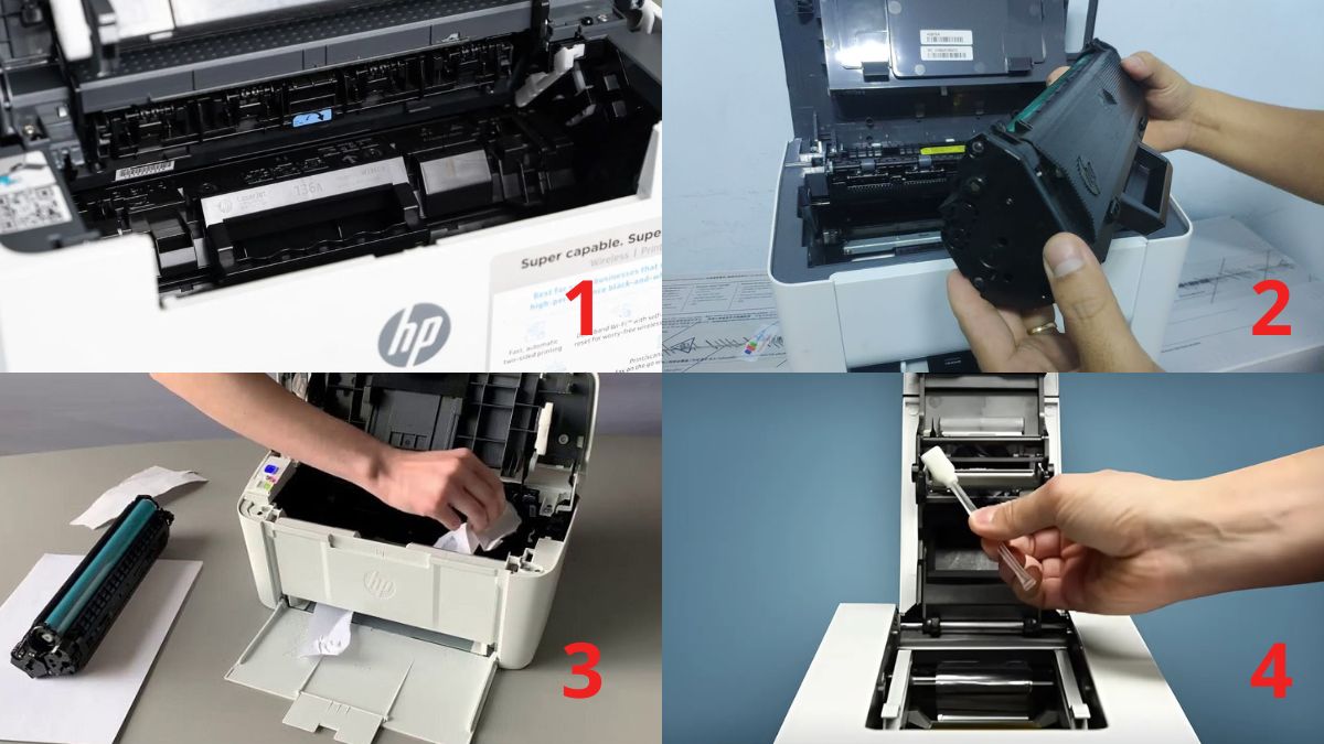 Khắc phục lỗi jam in cartridge area trên máy đang sử dụng