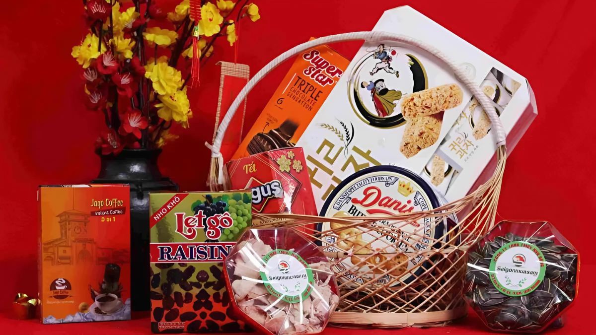 Gợi ý các loại quà Tết uy tín - Giỏ quà Tết truyền thống