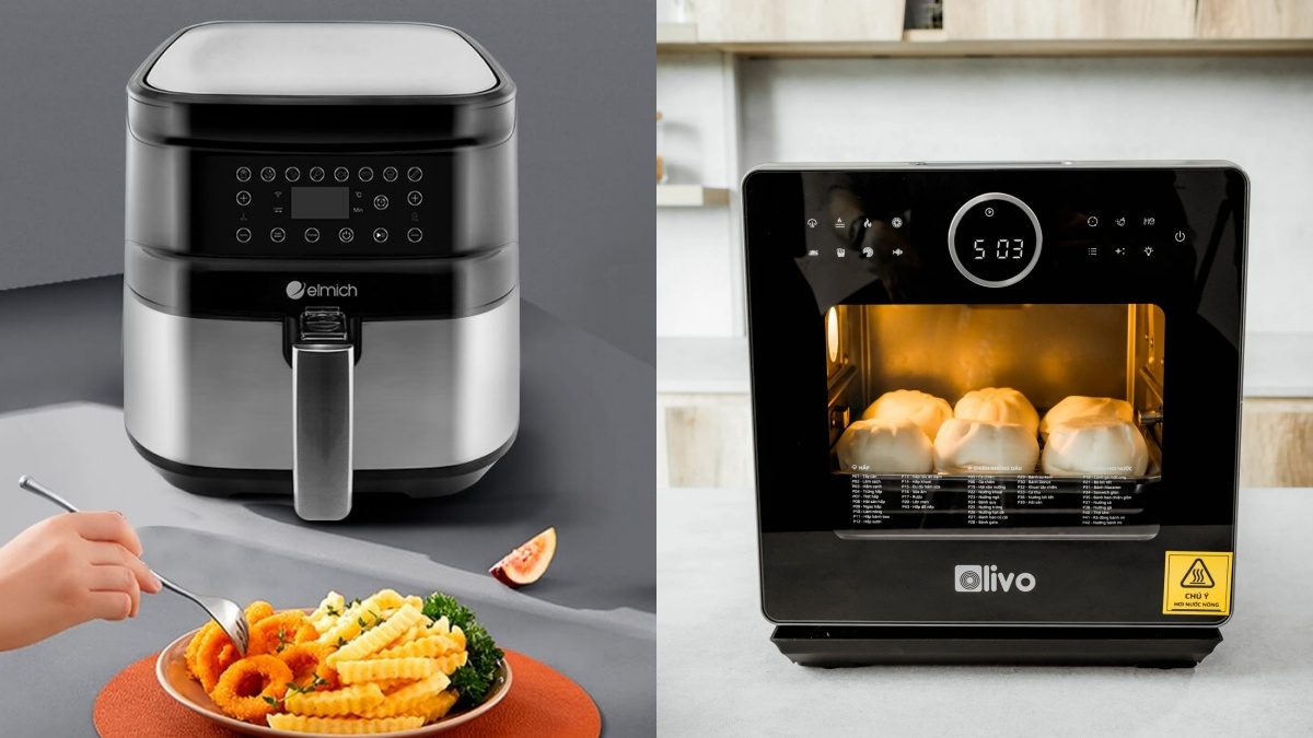 Top các sản phẩm nồi chiên không dầu và hơi nước đáng mua