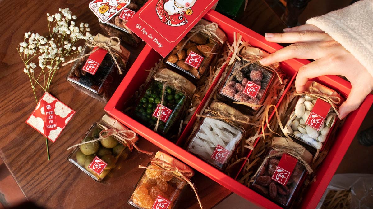 Quà tặng Tết mứt handmade