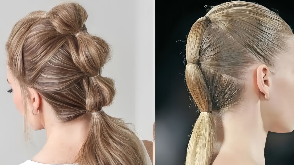 Cách buộc tóc đẹp kiểu nhiều tầng