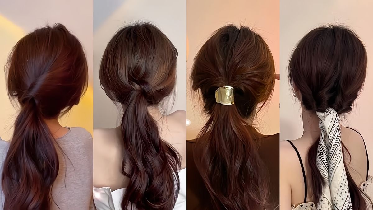Cách buộc tóc đẹp kiểu thấp